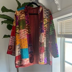 ~Sold~Reversible Patchwork Quilted Coat